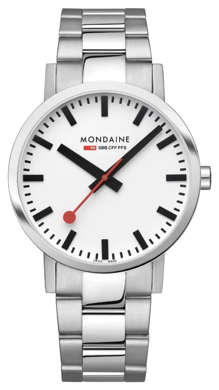 Image of Mondaine A660.30360.11SBJ Mens Classic (40mm) White Dial / Watch
