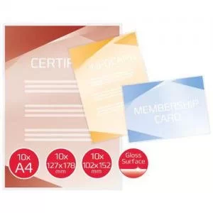 Image of GBC Selection Pouch Pack 125 micron Clear 30