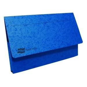 Image of Exacompta Europa Pocket Wallet Foolscap Blue Pack of 10 5255Z