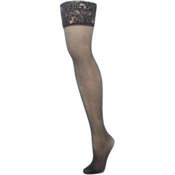 Image of Charnos Run resist 10 denier hold ups - Nearly Black