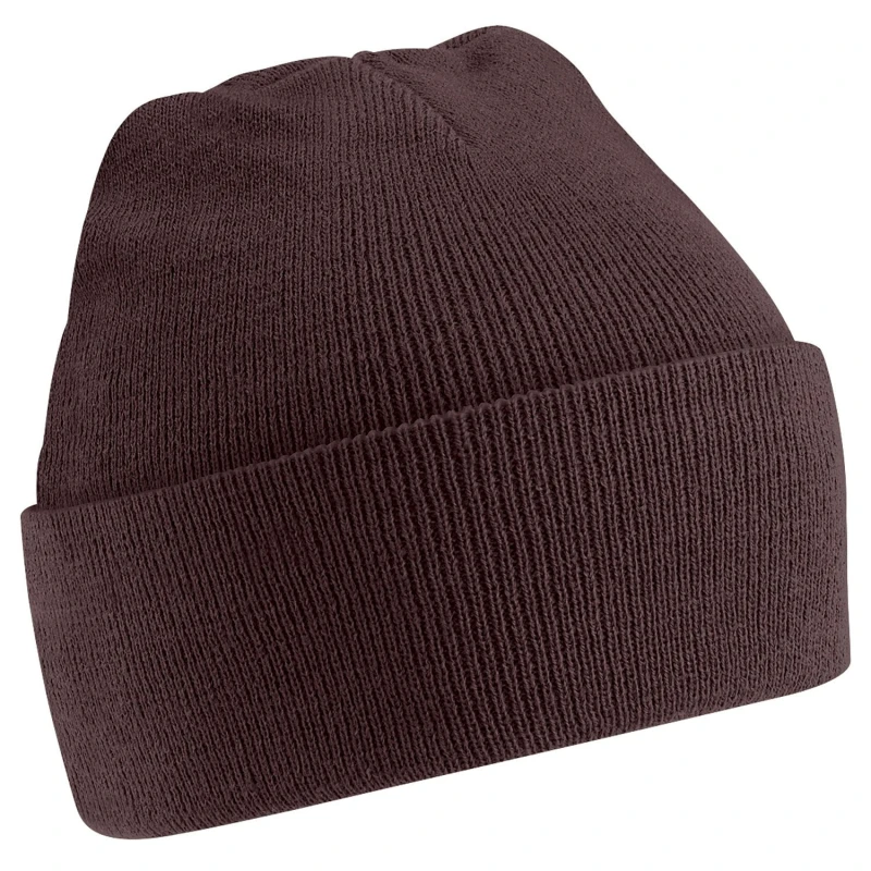 Image of Beechfield Beechfield Men Soft Feel Knitted Winter Hat in Chocolate Chocolate One Size Male 5055747801903