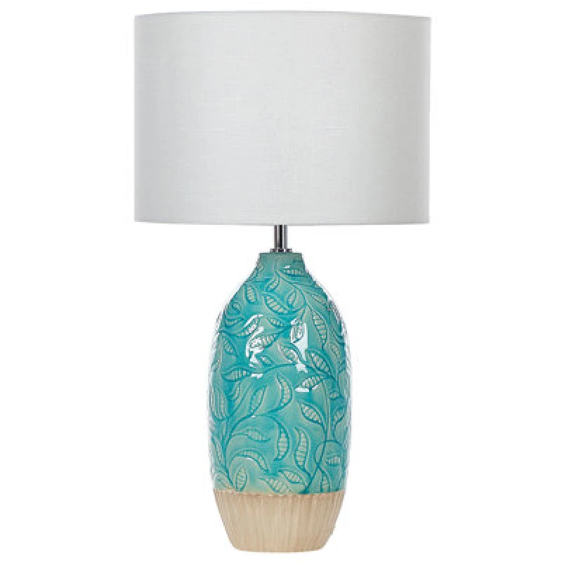 Image of Beliani Table Lamp Ataba Ceramic Turquoise