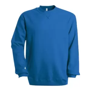 Image of Kariban Mens Plain Crew Neck Sweatshirt (S) (Royal)