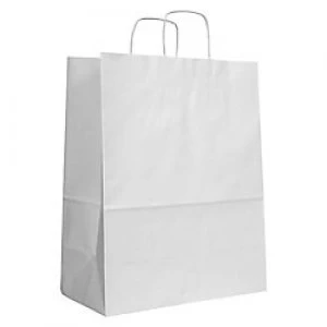 Image of Purely Packaging Vita Twist Handle Paper Bag 350 (W) x 440 (H) x 180 (D) mm White Pack of 100