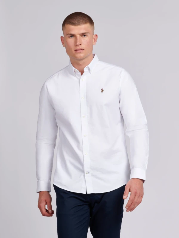 Image of U.S. POLO ASSN. Oxford Shirt White