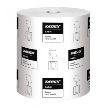 Image of Katrin Basic System Towel M 1-Ply Blue Pack of 6 460218