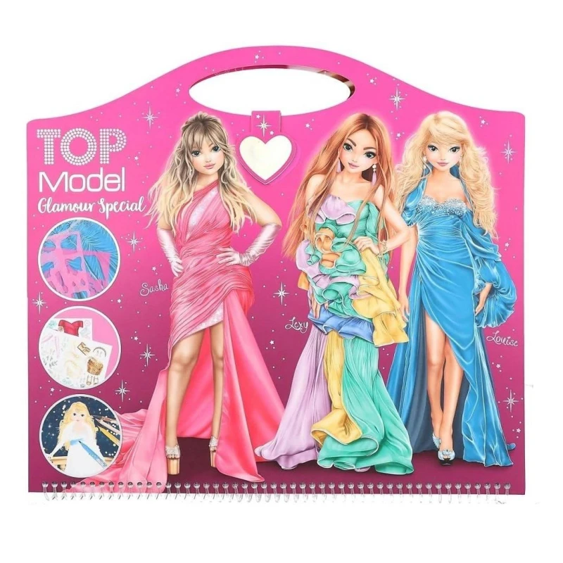 Image of TOPModel Create Your Glamour Special Colouring Book Multi