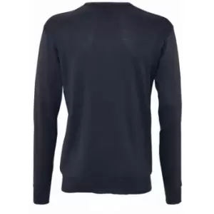Image of SOLS Mens Galaxy V Neck Sweater (S) (Navy)