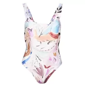 Image of Ted Baker Jenaly Floral Swimsuit - White