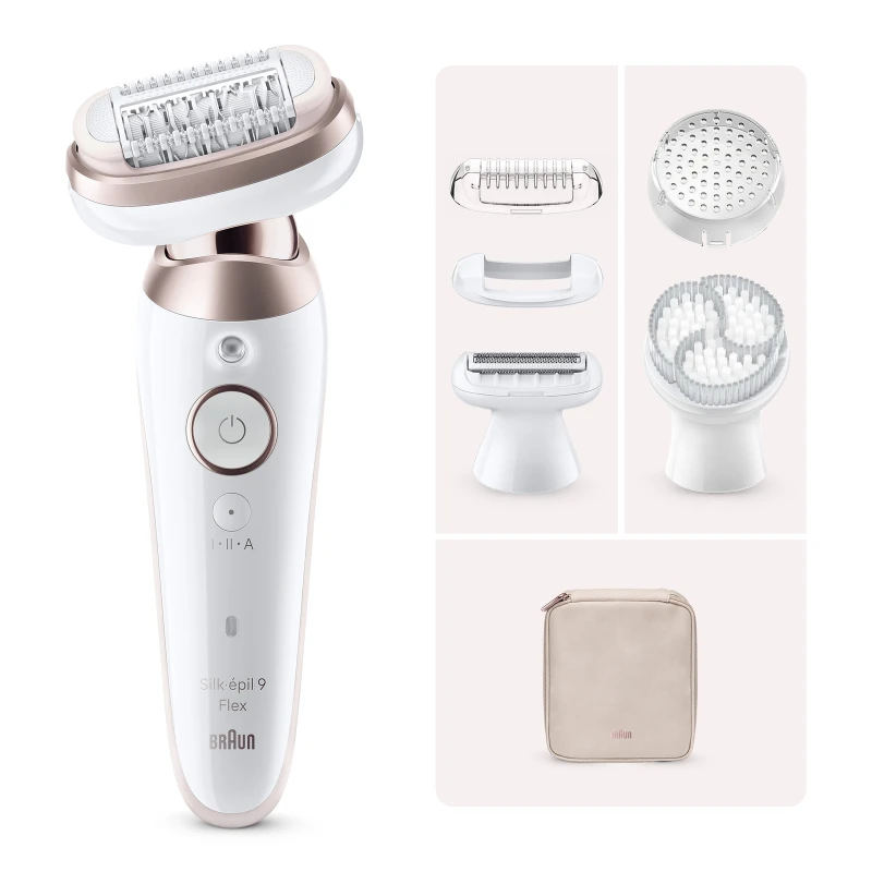 Image of Braun Silk-epil Epilators Series 9 Flex Epilator 9-060 3D White/Rose Titan