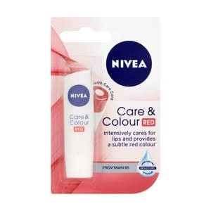 Image of Nivea Lip Care and Colour Red 4.8g