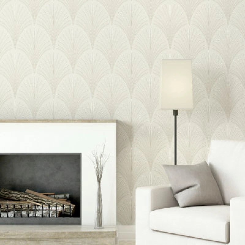 Image of Hoopla Walls Natural Leaf Fan Smooth Matt Wallpaper