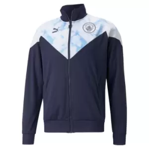 Image of Puma MCFC Icon Track Jacket Unisex Adults - Blue