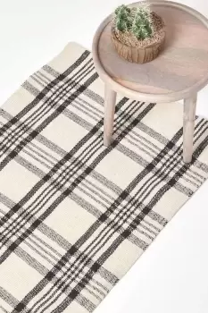 Image of Logan Tartan Check Non-Slip 100% Wool Rug