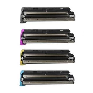 Image of Konica Minolta 171-0524-001 Multi Pack B/C/M/Y Laser Toner Ink Cartridges