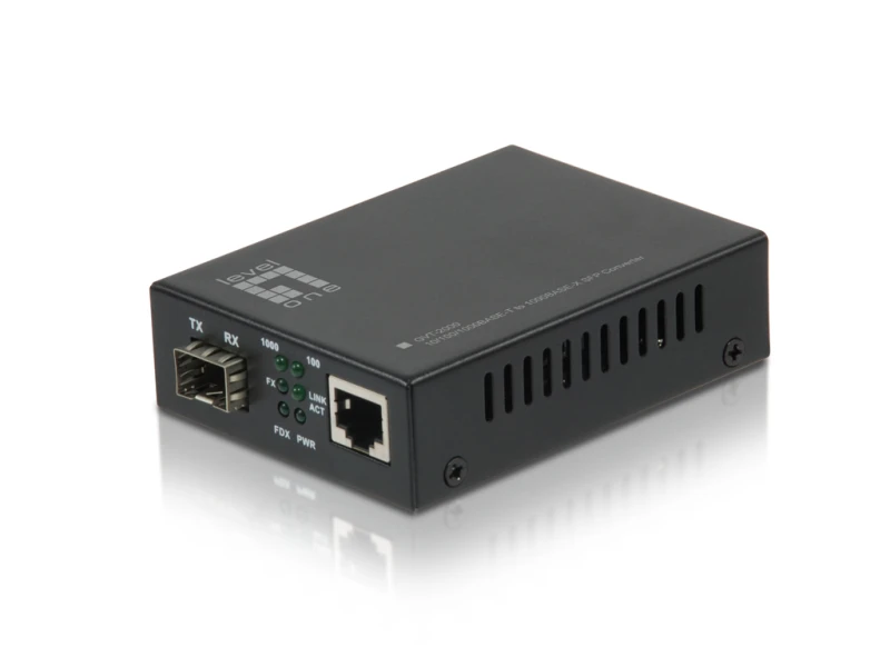 Image of LevelOne RJ45 to SFP Gigabit Media Converter