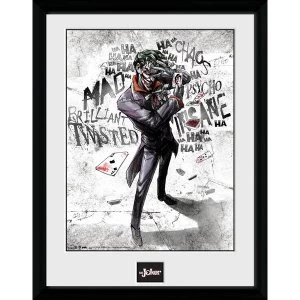 Image of Batman Comic Joker Type Framed Collector Print