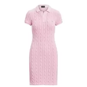 Image of Polo Ralph Lauren Cable Knit Polo Dress - Pink