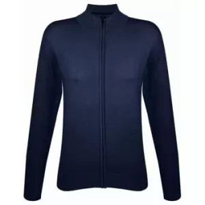 Image of SOLS Womens/Ladies Gordon Full Zip Cardigan (L) (Navy)