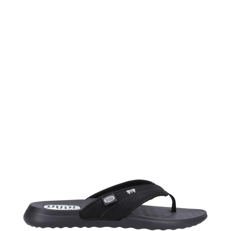 Image of HEYDUDE Christi Flip Classic Sandal Black female 7 (40)