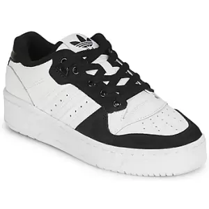 Image of adidas RIVALRY LOW J boys's Childrens Shoes Trainers in White kid