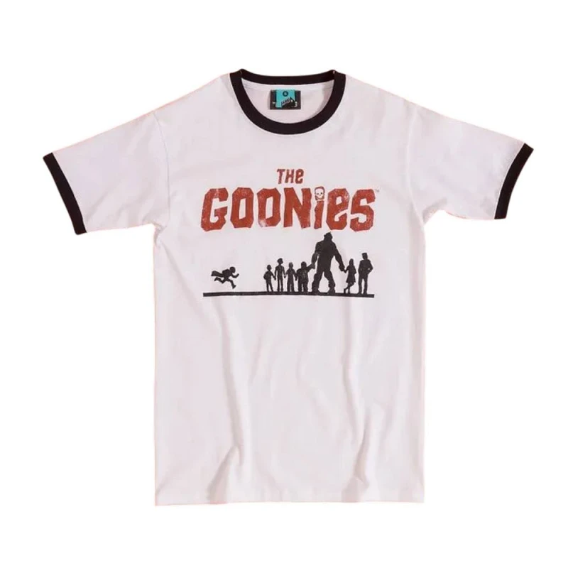 Image of The Goonies Mens Silhouette T-Shirt in White Size: Medium White Male M