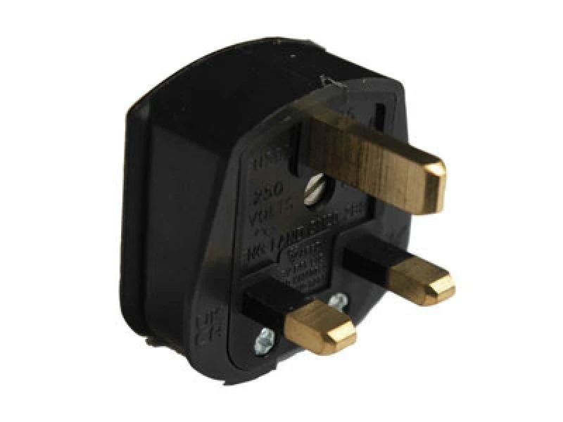 Image of Dencon 6283Bnb 3 Pin Rubber Plug 13A Black Dcn6283Bnb