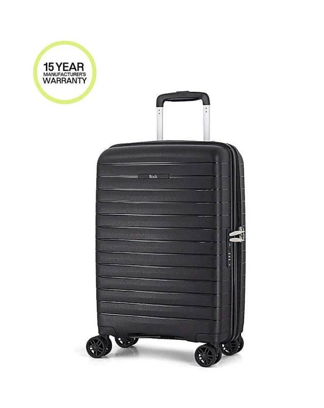 Image of Rock Rock Palma Cabin Suitcase Black - Rock - Size: Cabin Black Cabin SH49801