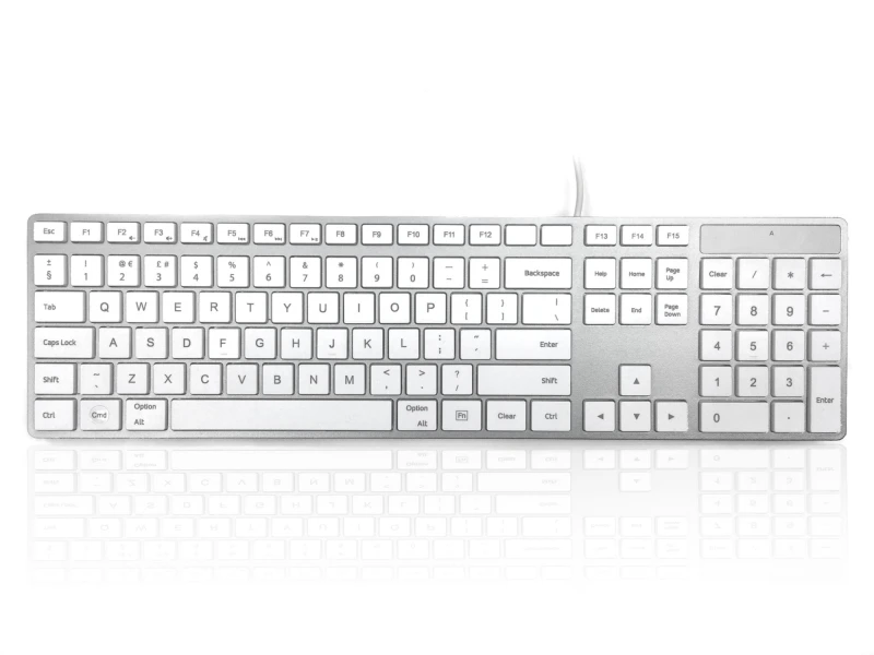 Image of Accuratus KYBAC301-USBCMAC keyboard Universal USB QWERTY UK Internatio