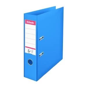 Image of Esselte 75mm Lever Arch File Polypropylene A4 Blue Pack of 10 48065