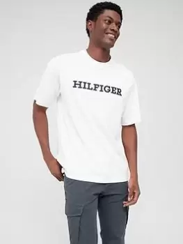 Image of Tommy Hilfiger Monotype Embro Archive T-Shirt - White Size M Men