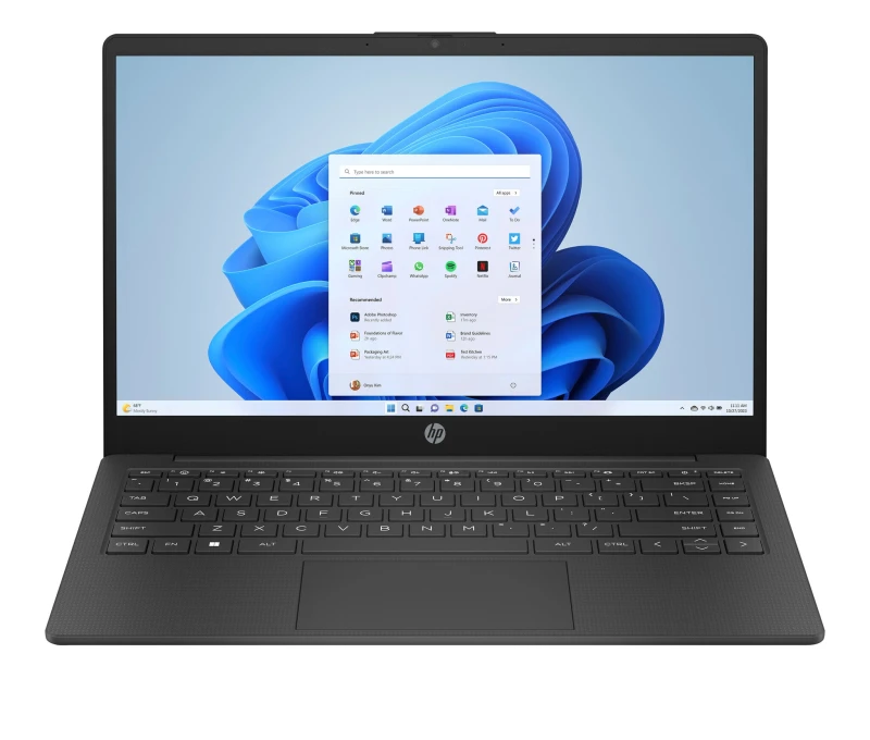 Image of HP Laptop 14-em0018na AMD Athlon Silver 7120U 35.6cm (14") HD 4GB LPDDR5-SDRAM 128GB SSD WiFi 6 (802.11ax) Windows 11 Home in S mode Black CW9T