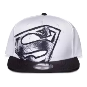 Image of DC COMICS Superman Graffiti Logo Snapback Baseball Cap (SB683834SPM)