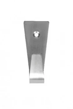 Image of Wickes Medium Single Robe Hook - Brushed Nickel Pack of 2