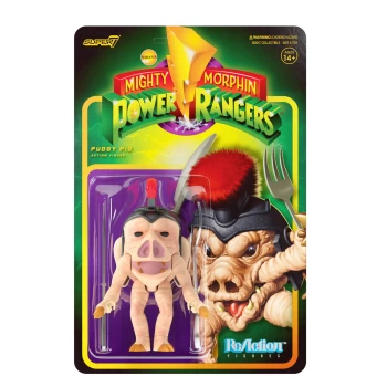Image of Super7 Mighty Morphin Power Rangers ReAction Figure - Pudgy Pig