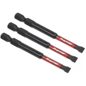 Image of AK8252 Slotted 5.5mm Impact Power Tool Bits 75mm - 3pc - Sealey