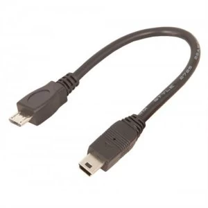 Image of Urban Factory Cable Mini USB Male to Micro USB 15cm Black (retail packaging)