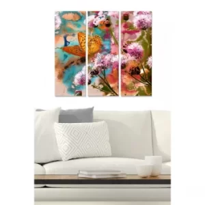 Image of MDF206635840 Multicolor Decorative MDF Painting (3 Pieces)