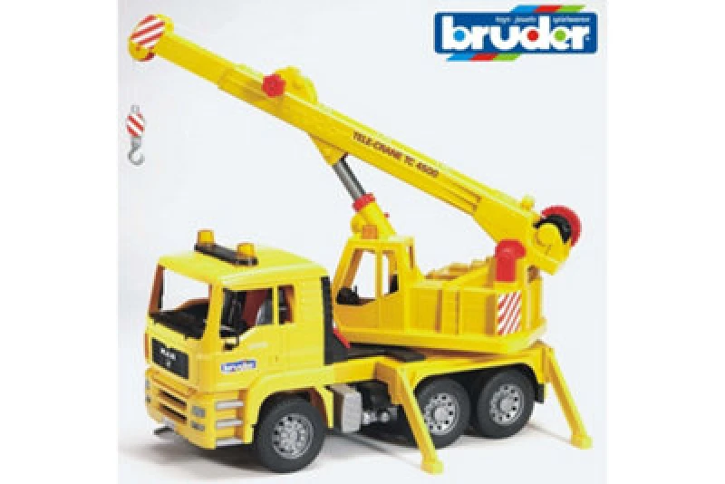 Image of Bruder Bruder 1:16 MAN TGA Crane truck Detailed Vehicle Plastic Toys 01:16 Multi 73748699000