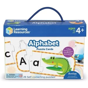 Image of Learning Resources Upper & Lowercase Alphabet Puzzle Cards