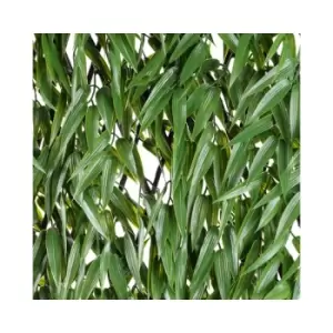 Image of Wonderwal - 100cm x 200cm Artificial Fence Trellis Screening Privacy Garden - Bamboo Leaf