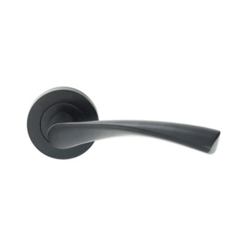 Image of Spira Brass Mercury Lever Door Handle Gun Metal Grey