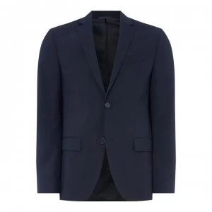 Image of Calvin Klein Wool Suit Blazer - Navy 479