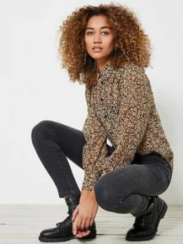 Image of Mint Velvet Floral Print Shirt - Yellow