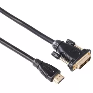 Image of Hama Adapter Cable DVI Plug - HDMI Plug Gold-Plated Double Shielded 2m