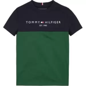 Image of Tommy Hilfiger Essential Colorblock Tee S/S - Green