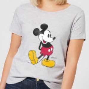 Image of Disney Mickey Mouse Classic Kick Womens T-Shirt - Grey - XL