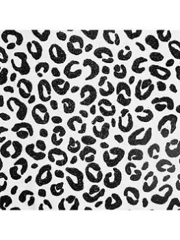 Image of Arthouse Sequin Leopard Mono Wallpaper