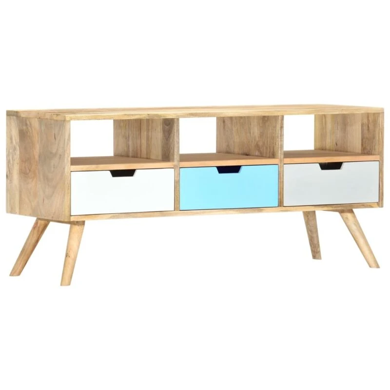 Image of VIDAXL TV Cabinet 110x35x48cm Solid Mango Wood vidaXL 286484
