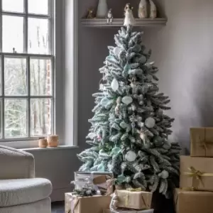 Image of Crossland Grove Scotland Flocked Christmas Tree 6ft